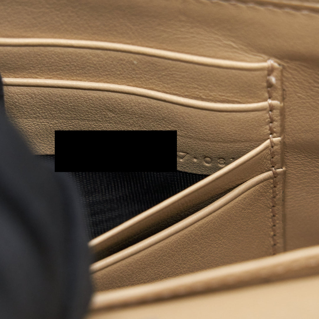 Saint Laurent Mini Sunset Calfskin beige SHW