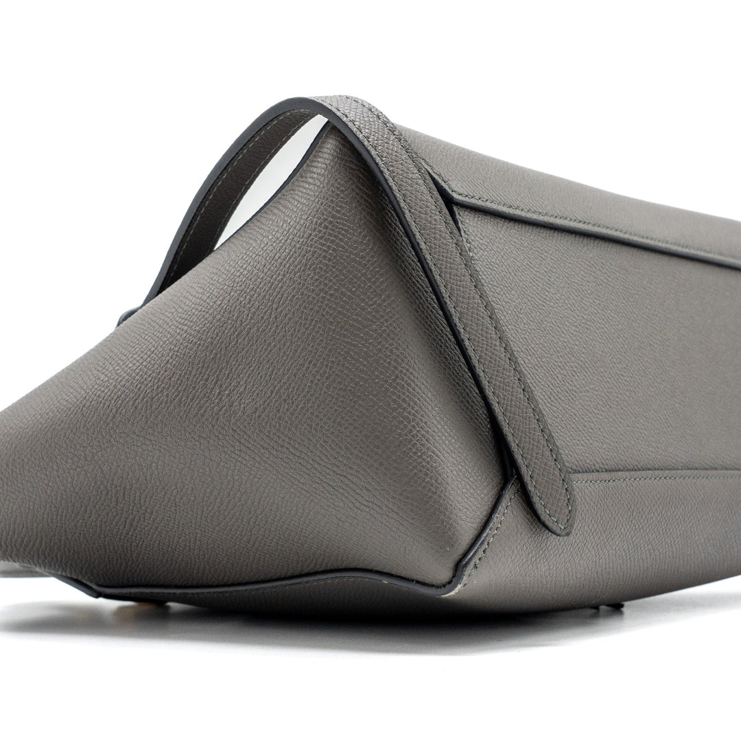 Celine Micro Belt Bag Grained Calfskin Grey