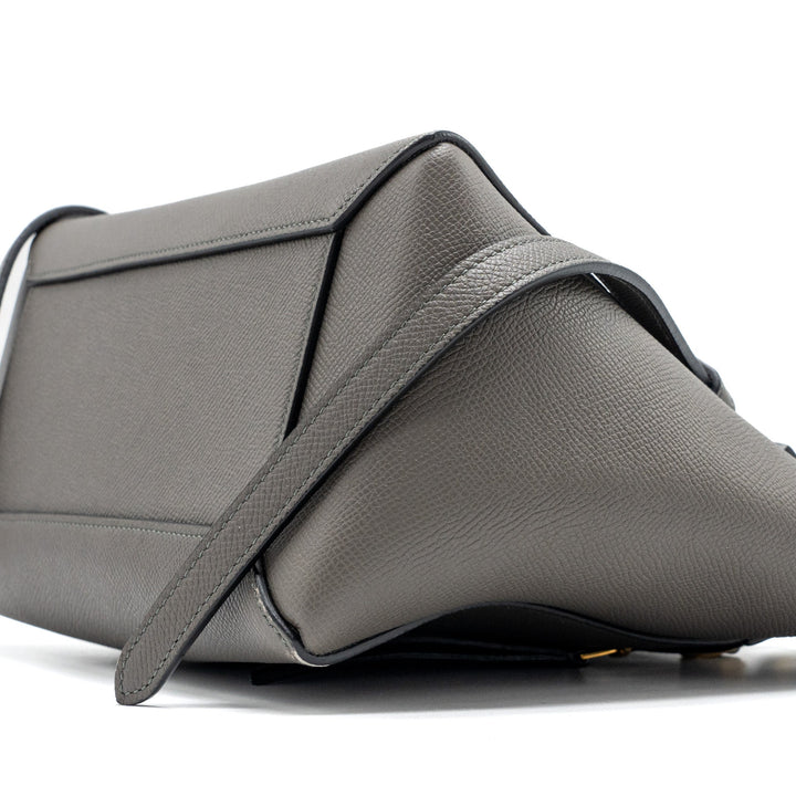 Celine Micro Belt Bag Grained Calfskin Grey
