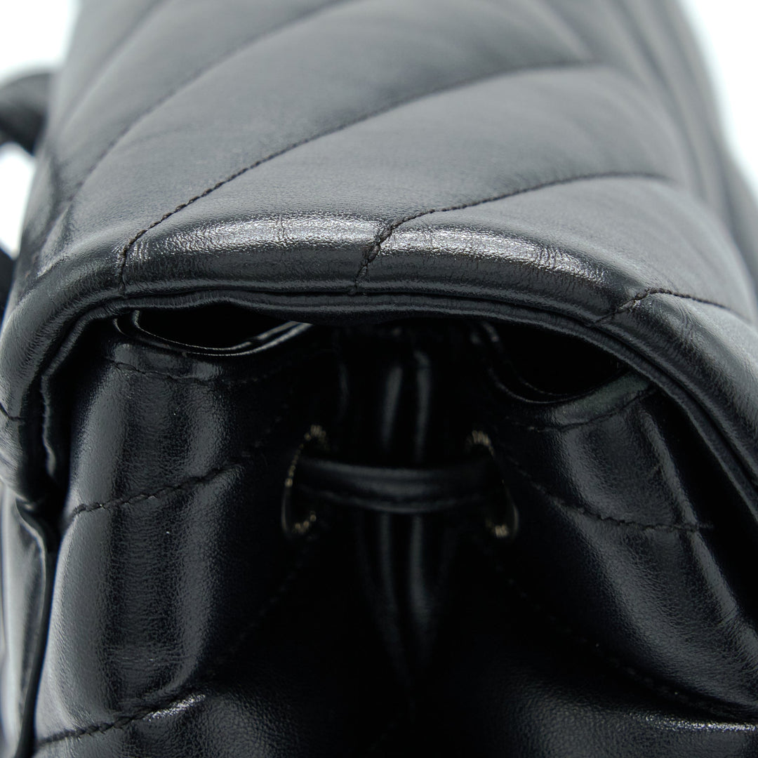 Saint Laurent/YSL Lou Lou Backpack Black SHW