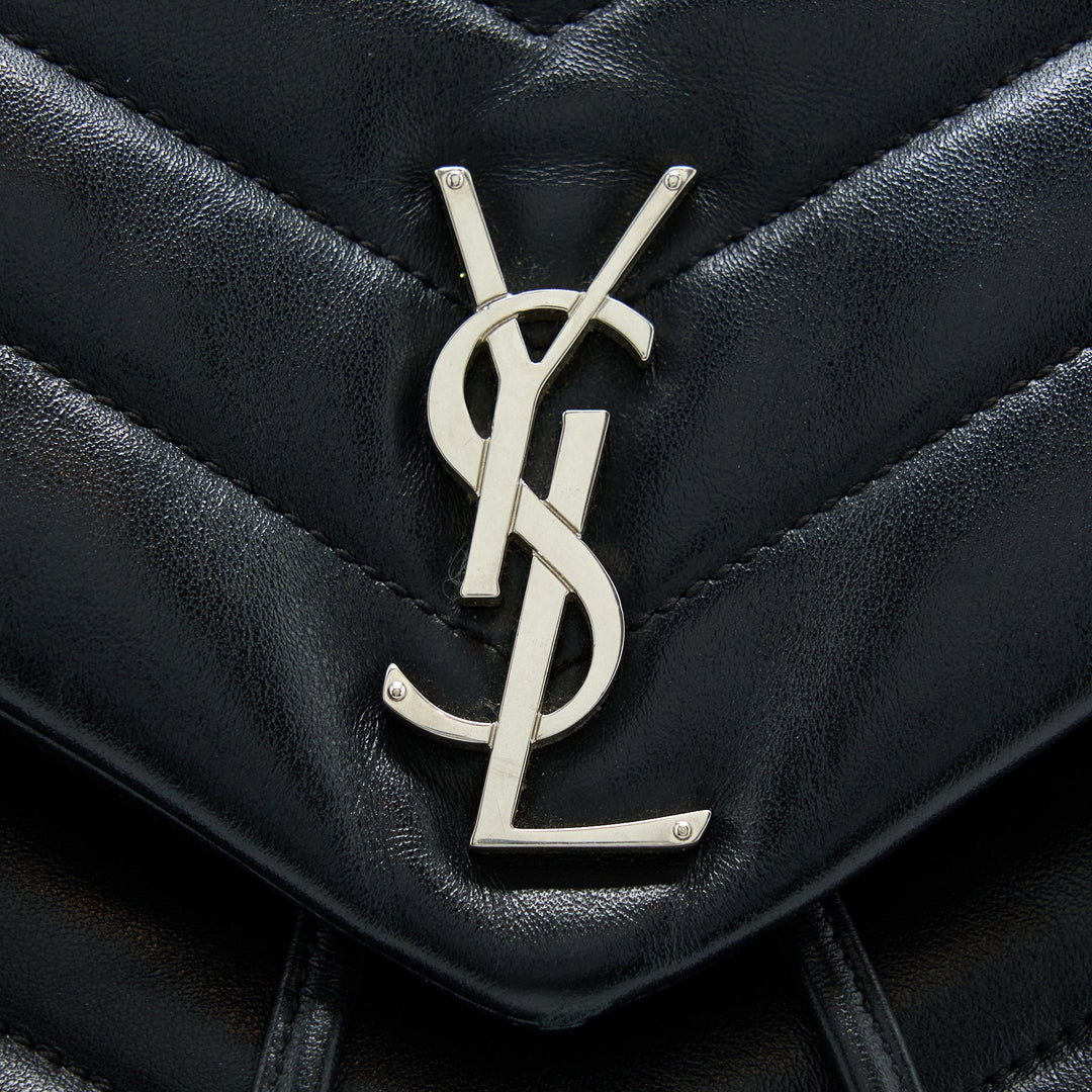 Saint Laurent/YSL Lou Lou Backpack Black SHW
