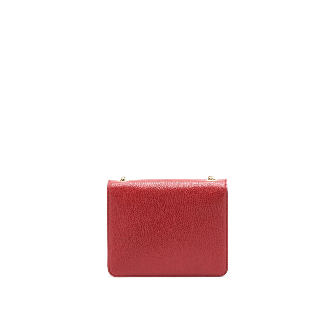 Gucci GG Interlocking Small Chain crossbody Bag Red with