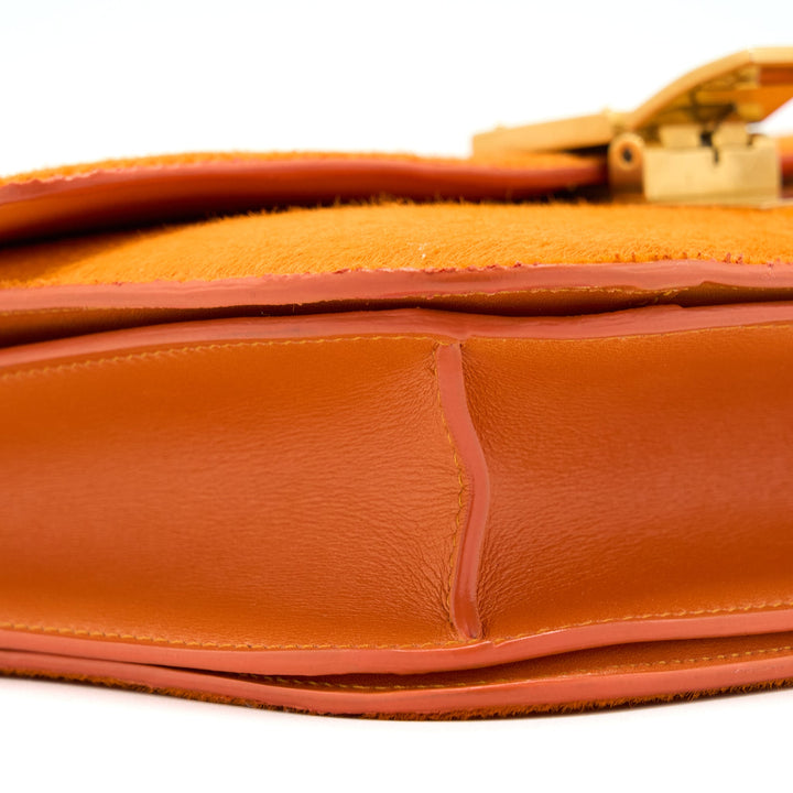Celine Classic Medium Box Horsehair Orange