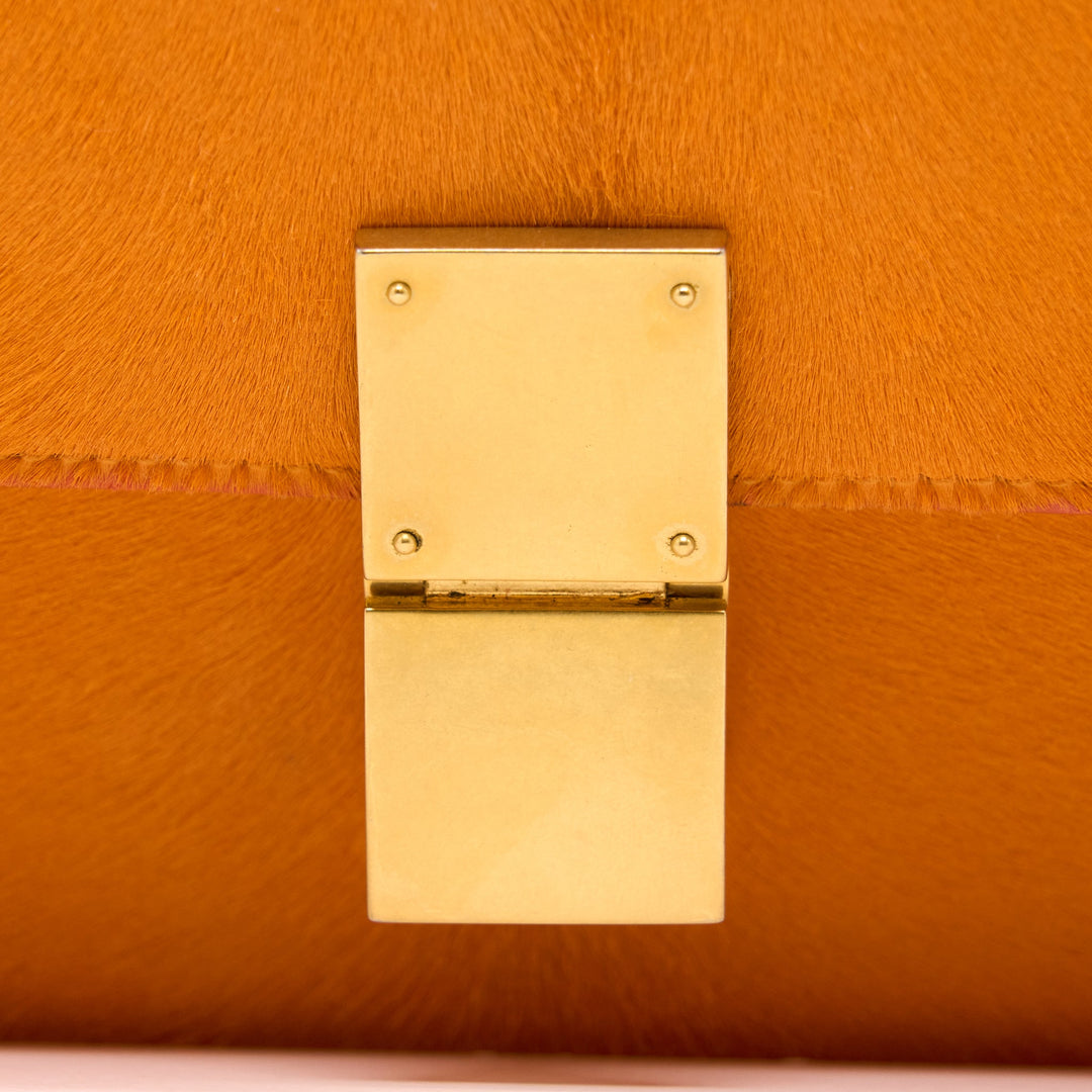 Celine Classic Medium Box Horsehair Orange