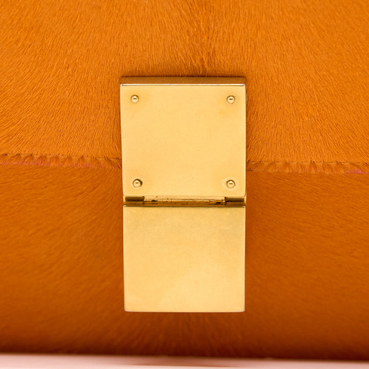 Celine Classic Medium Box Horsehair Orange