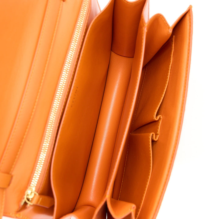 Celine Classic Medium Box Horsehair Orange