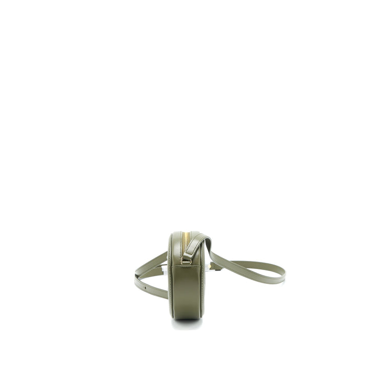 Celine Crossbody Oval Purse Calfskin Olive Green