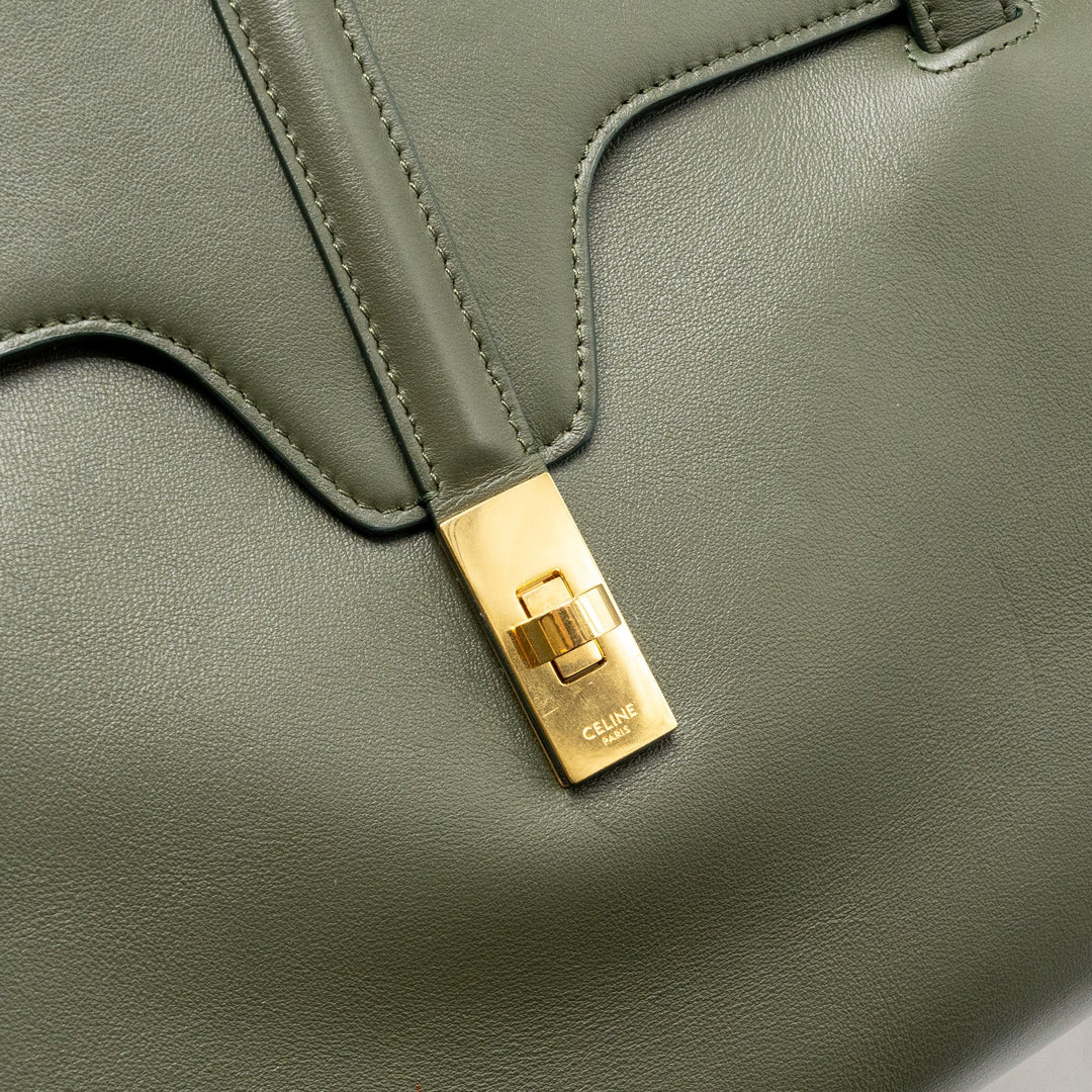 Celine Large Soft 16 Bag Smooth Calfskin Dark Green