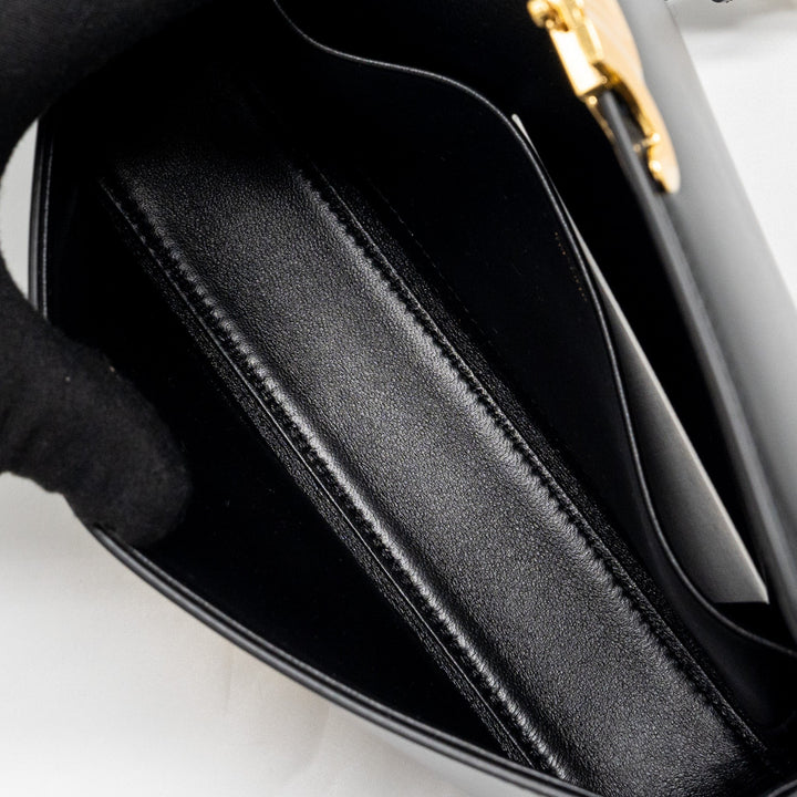 Top Quality Celine triomphe shoulder bag calfskin black