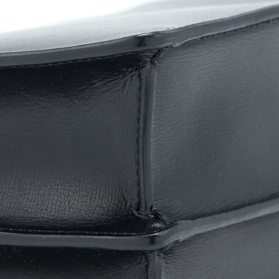 Saint Laurent/YSL Sunset Large Chain Bag Calfskin Black SHW