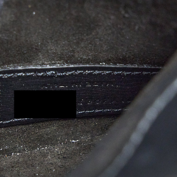 Saint Laurent/YSL Sunset Large Chain Bag Calfskin Black SHW
