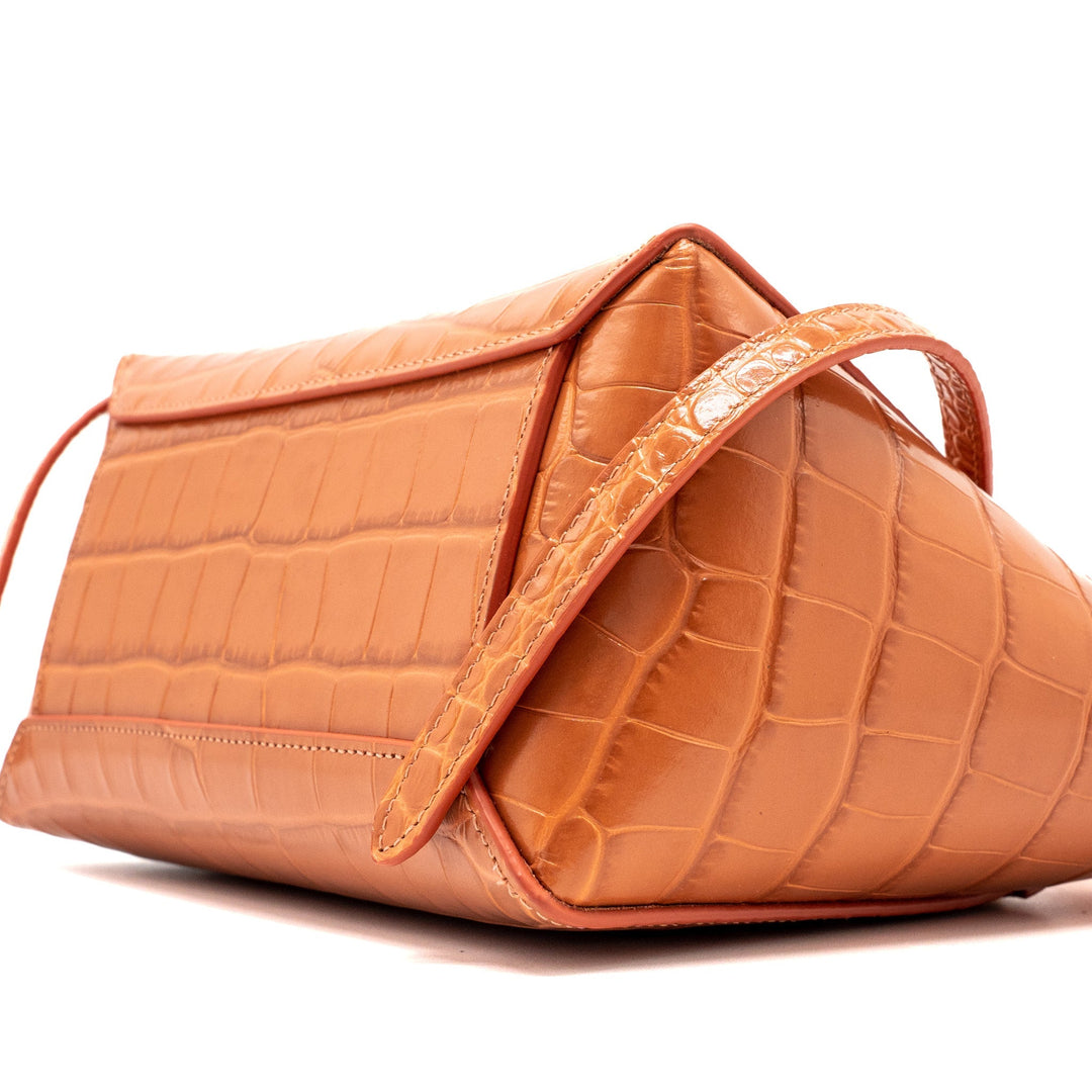 Celine Nano Belt Bag Croc Embossed Calfskin Lychee