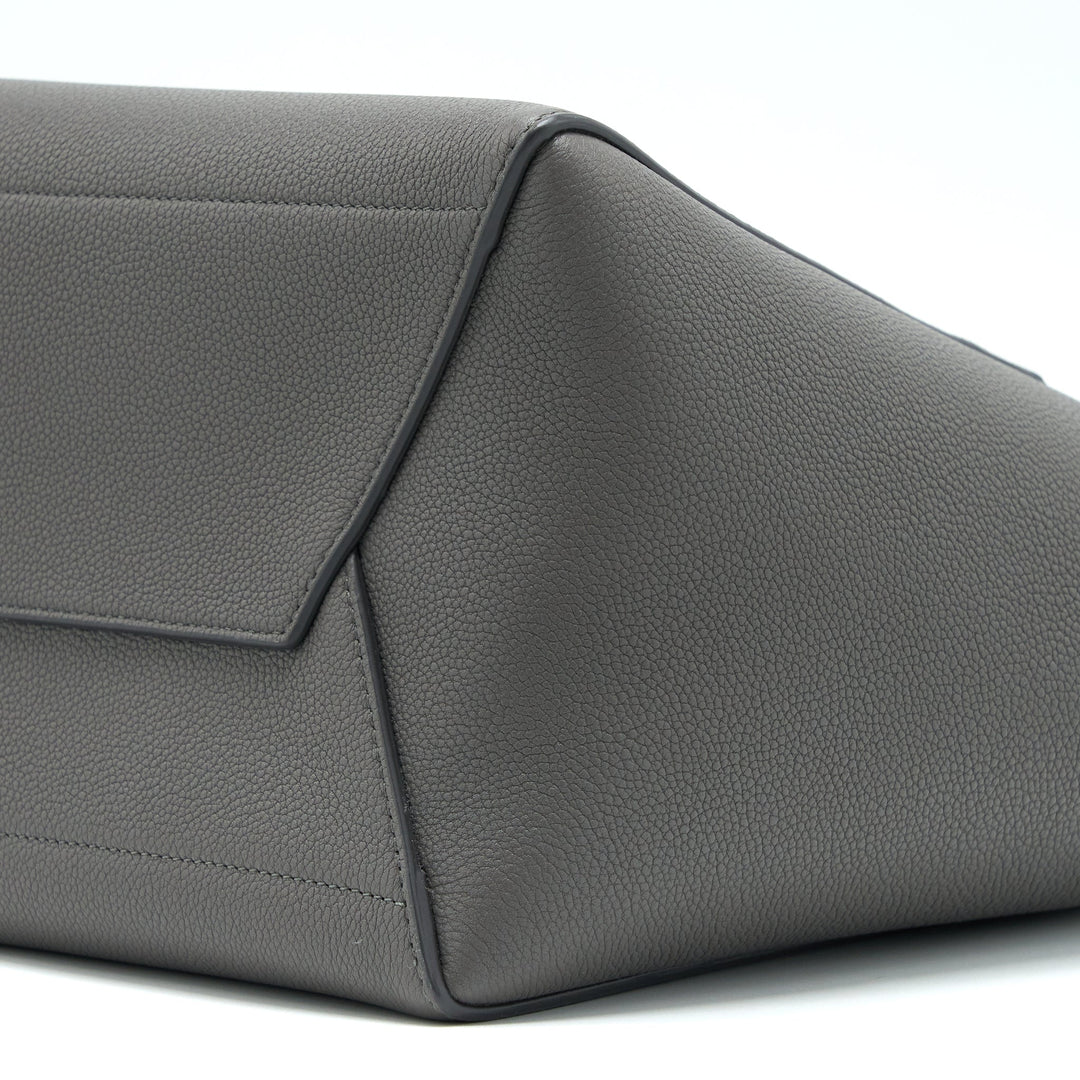 Celine Sangle Bucket Bag Grained Calfskin Grey