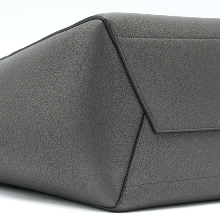Celine Sangle Bucket Bag Grained Calfskin Grey