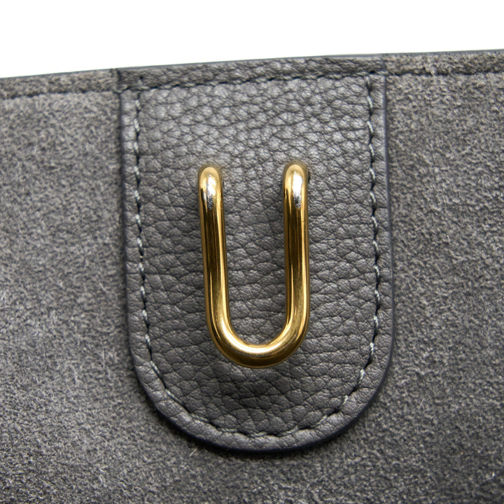 Celine Sangle Bucket Bag Grained Calfskin Grey
