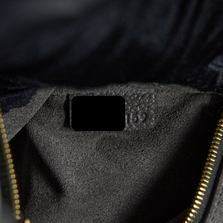 Celine Sangle Bucket Bag Grained Calfskin Grey
