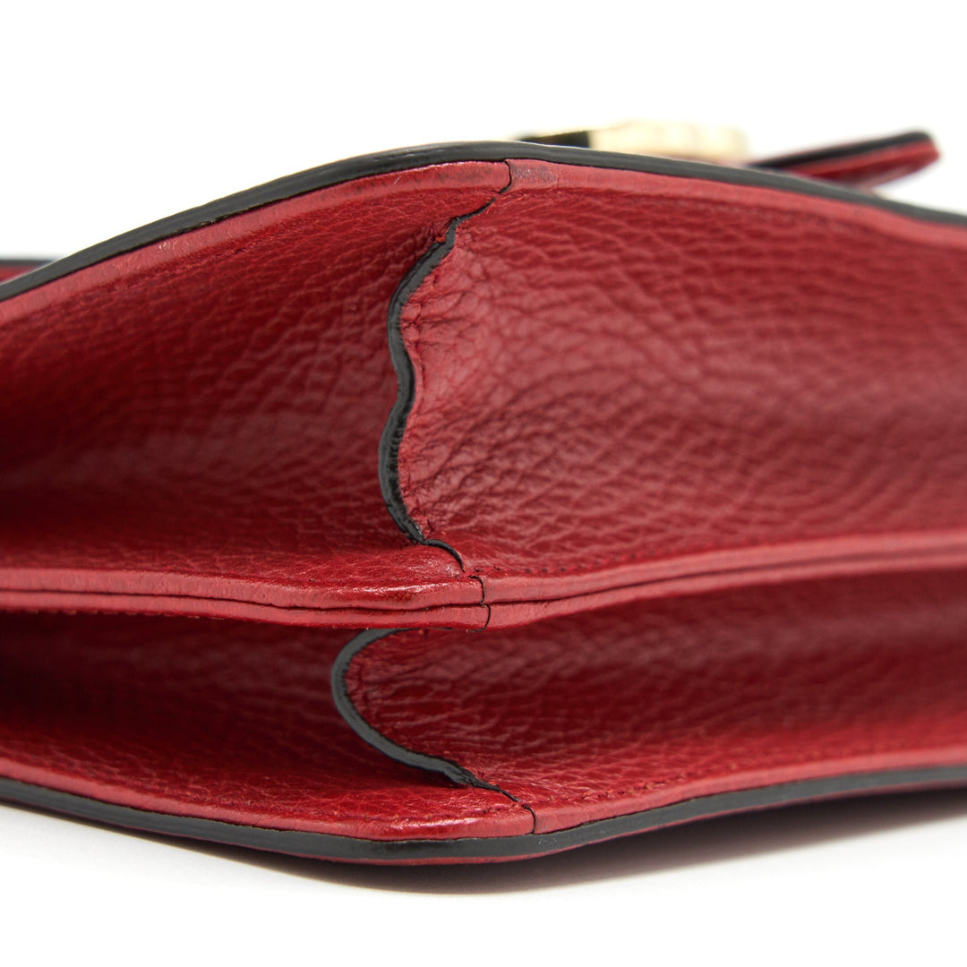 Gucci GG Interlocking Small Chain crossbody Bag Red with