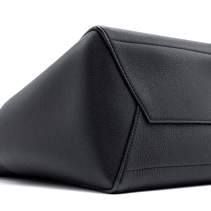Celine Sangle Bucket Bag Grained Calfskin Black