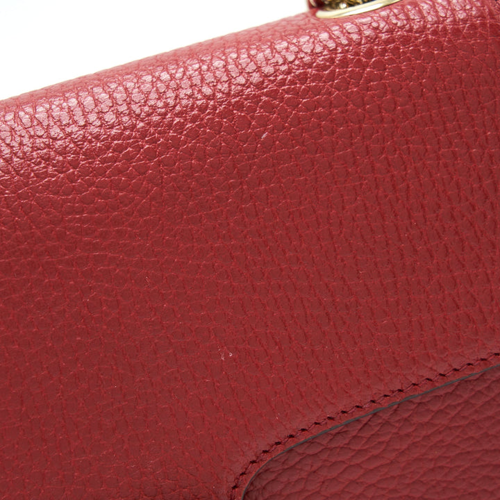 Gucci GG Interlocking Small Chain crossbody Bag Red with