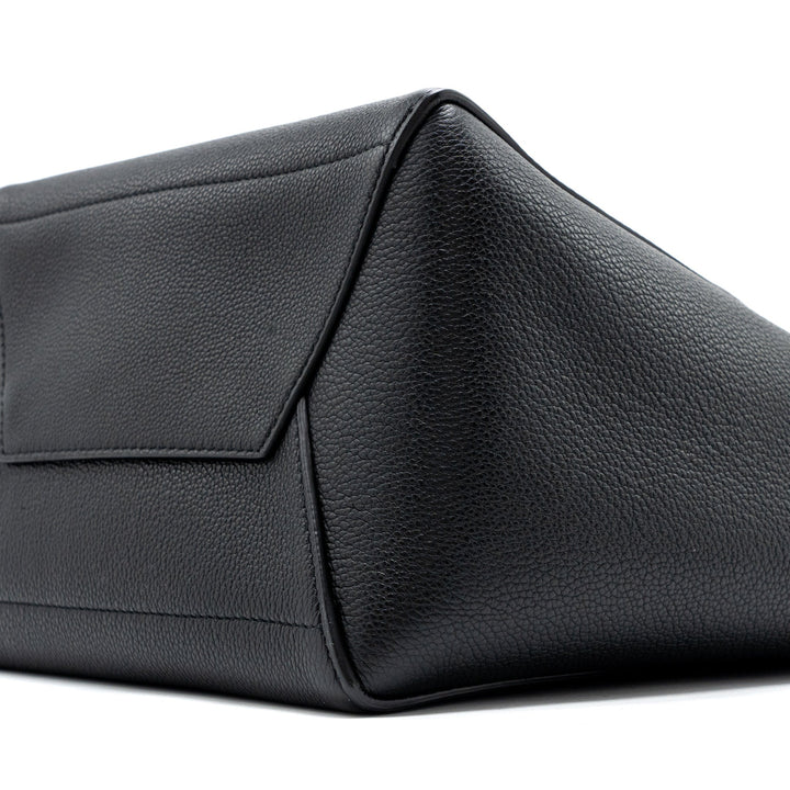 Celine Sangle Bucket Bag Grained Calfskin Black