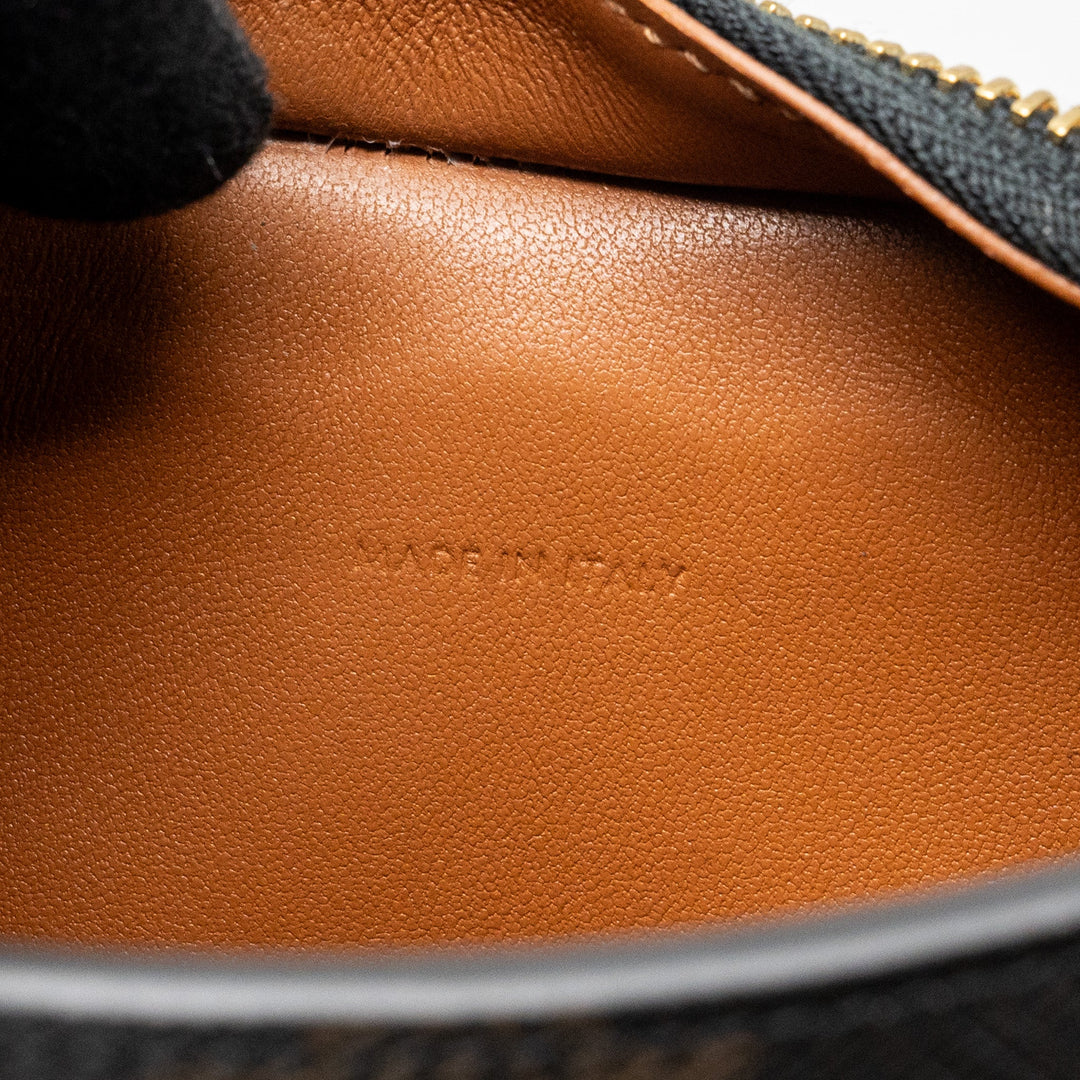 Celine Medium Tilly Bag in Triomphe Canvas / calfskin Tan