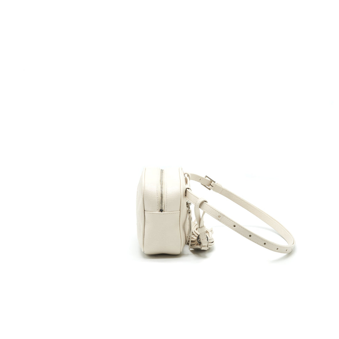 Saint Laurent Belt Camera Bag White