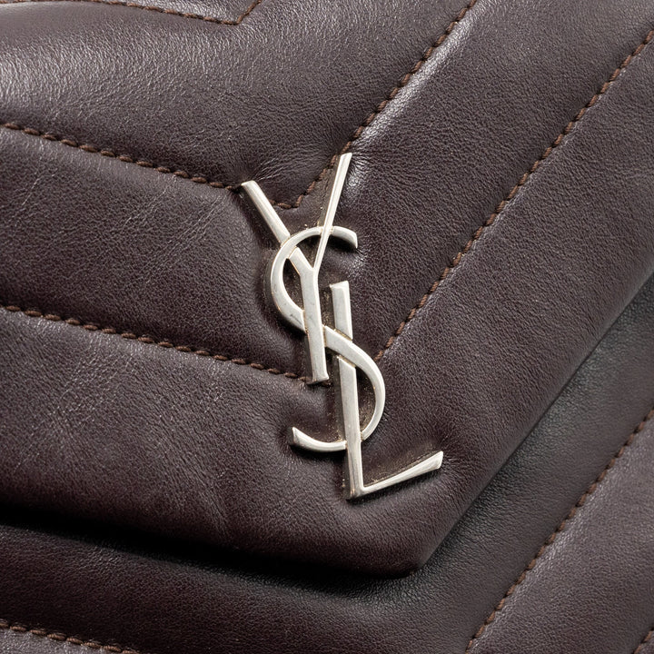 Saint Laurent/YSL Loulou Toy Strap Bag Calfskin Brown SHW