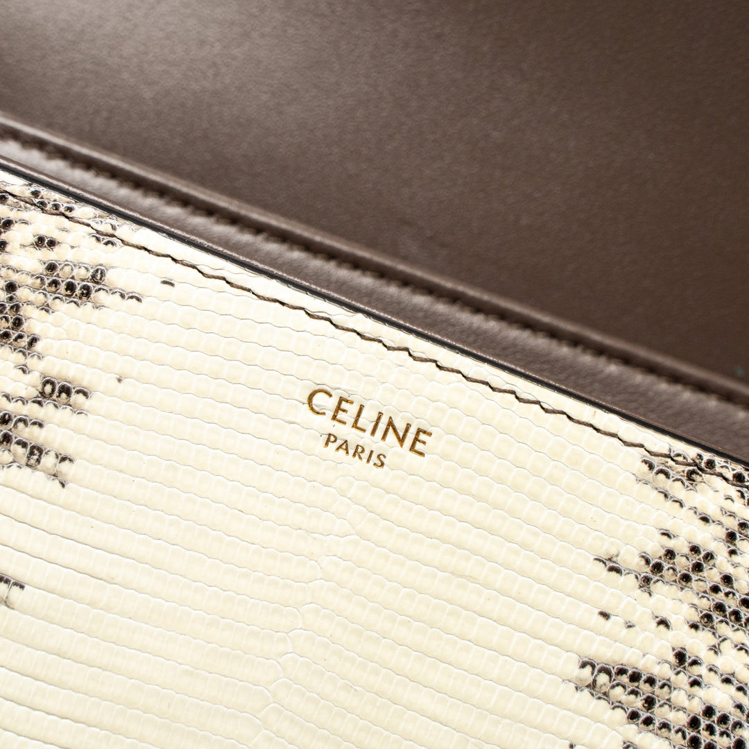Top Quality Celine Teen Triomphe Bag Lizard Natural Colour