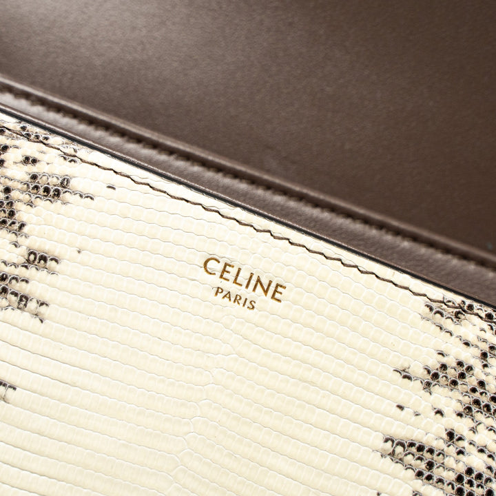 Top Quality Celine Teen Triomphe Bag Lizard Natural Colour
