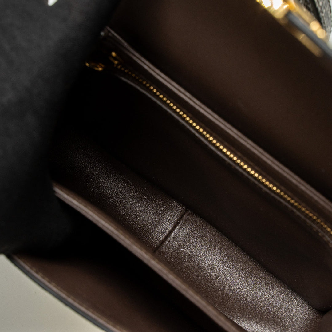 Top Quality Celine Teen Triomphe Bag Lizard Natural Colour