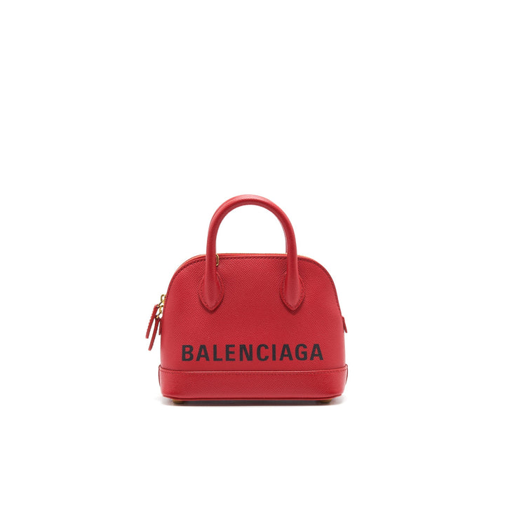 Top Quality Balenciaga Ville Top Handle Tote Bag XXS Red