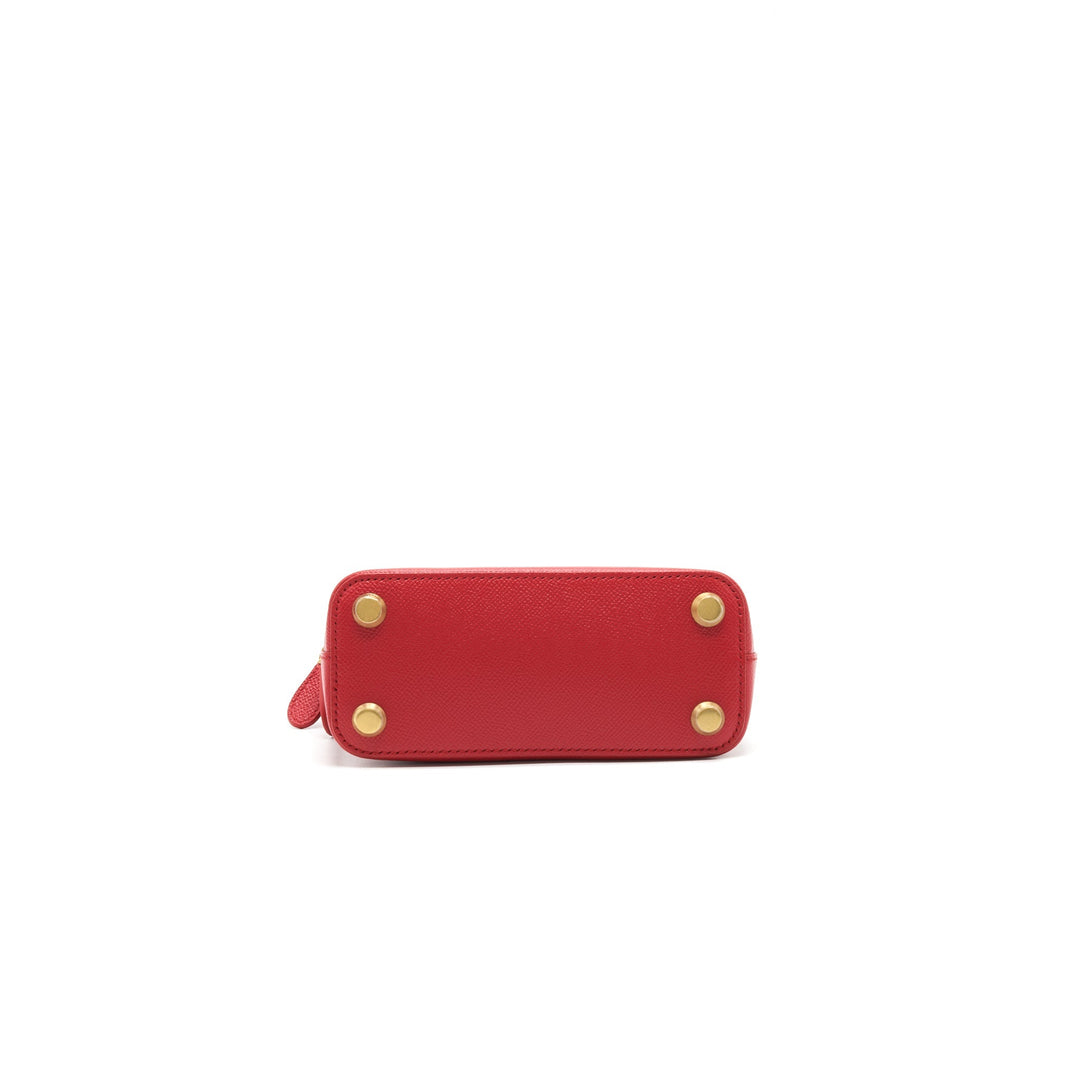 Top Quality Balenciaga Ville Top Handle Tote Bag XXS Red