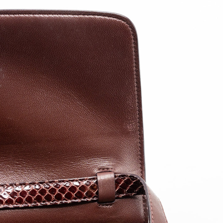 Celine medium classic box bag python burgundy