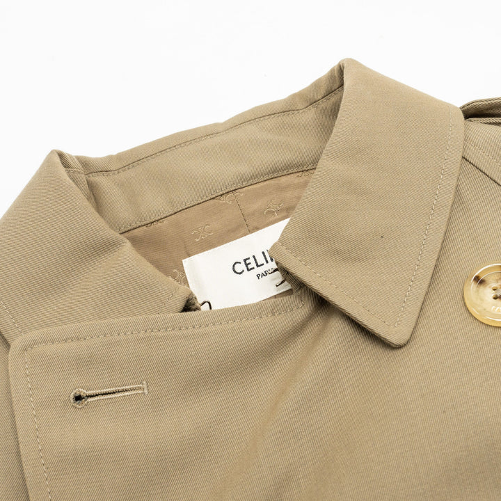 Celine size 42 Trench Coat Laine / Cotton beige