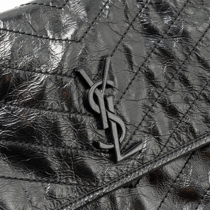 Saint Laurent/YSL Medium Niki Chain Bag Vintage Calfskin Black SHW