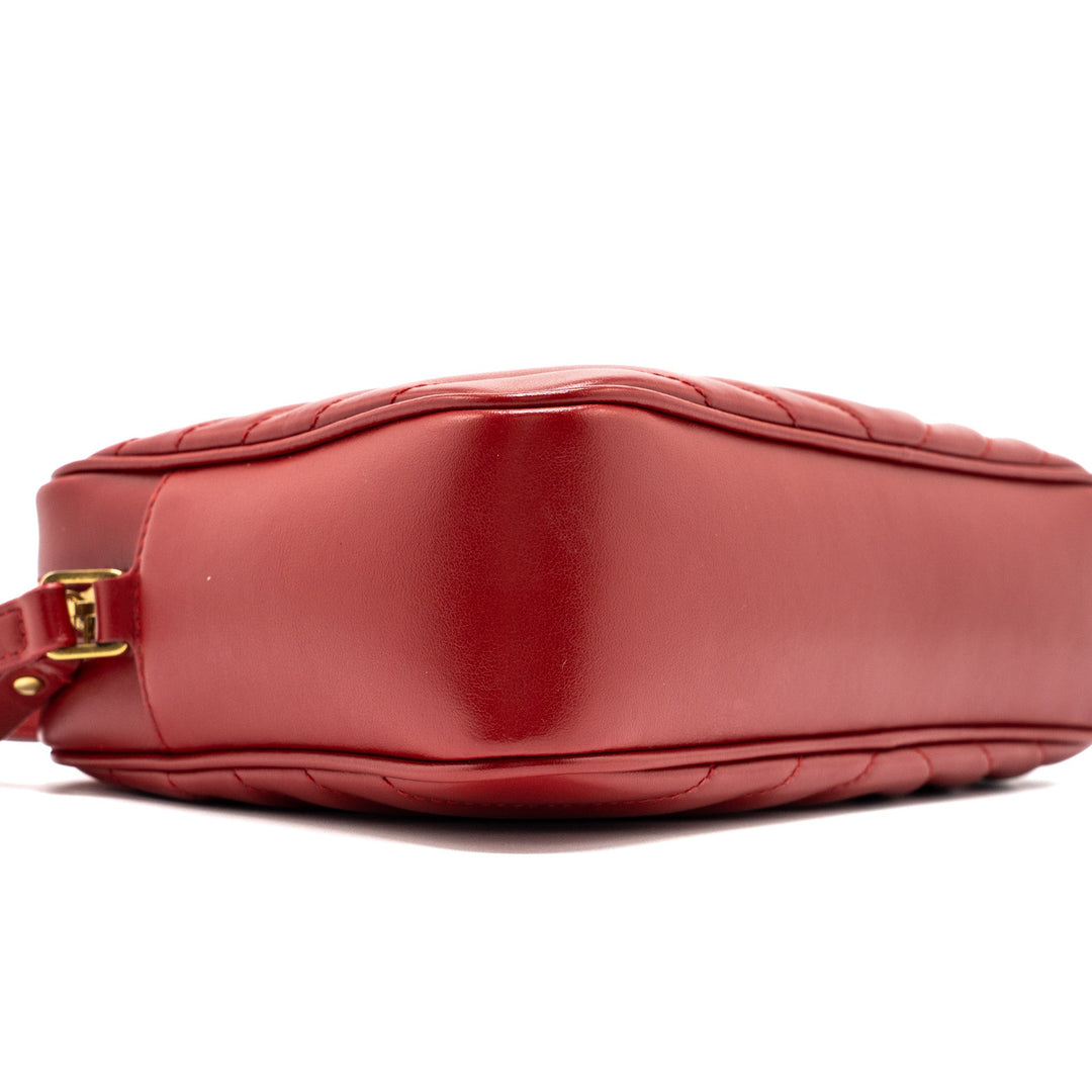Saint Laurent Lou Camera Bag Calfskin Red GHW