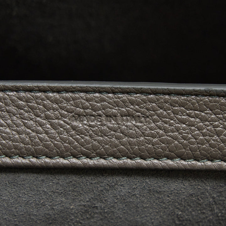 Celine Medium Soft 16 Bag Grained Calfskin Dark Grey