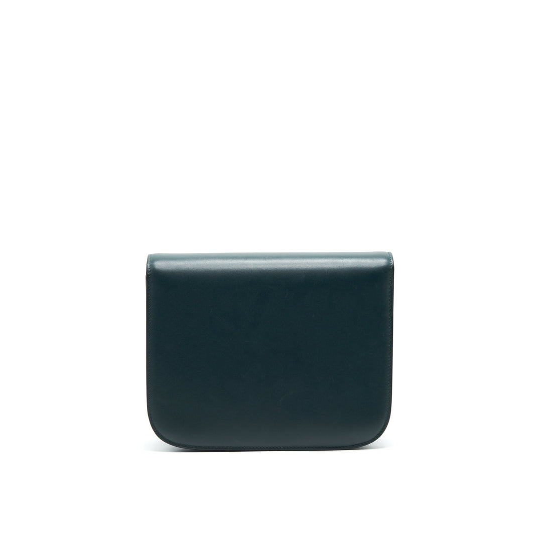 Celine Box Amazon Green calfskin Leather
