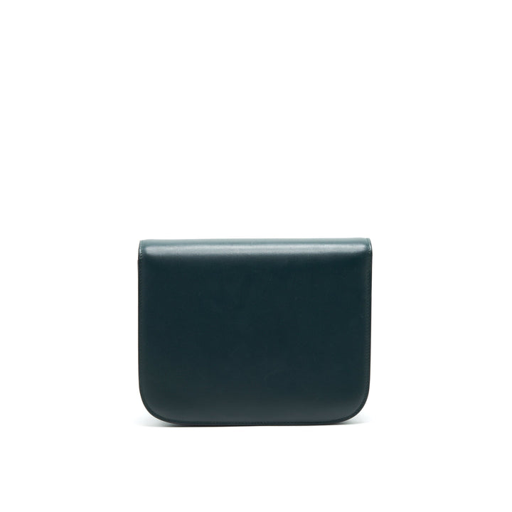 Celine Box Amazon Green calfskin Leather