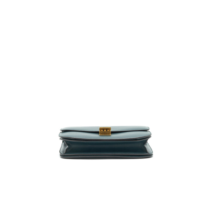 Top Quality Celine Box Amazon Green calfskin Leather