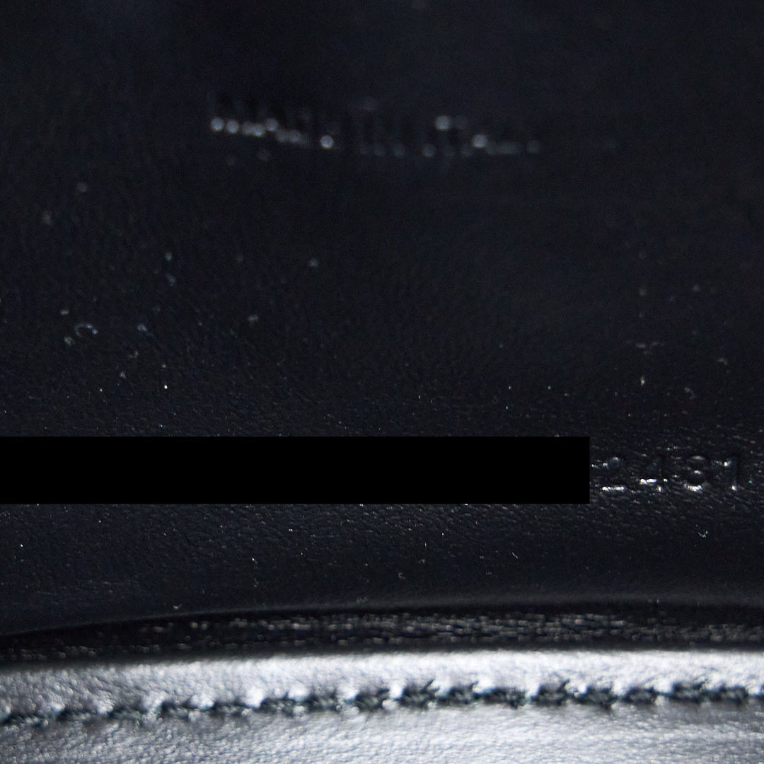 Top Quality Balenciaga Hourglass XS Croc-Embossed Calfskin So Black