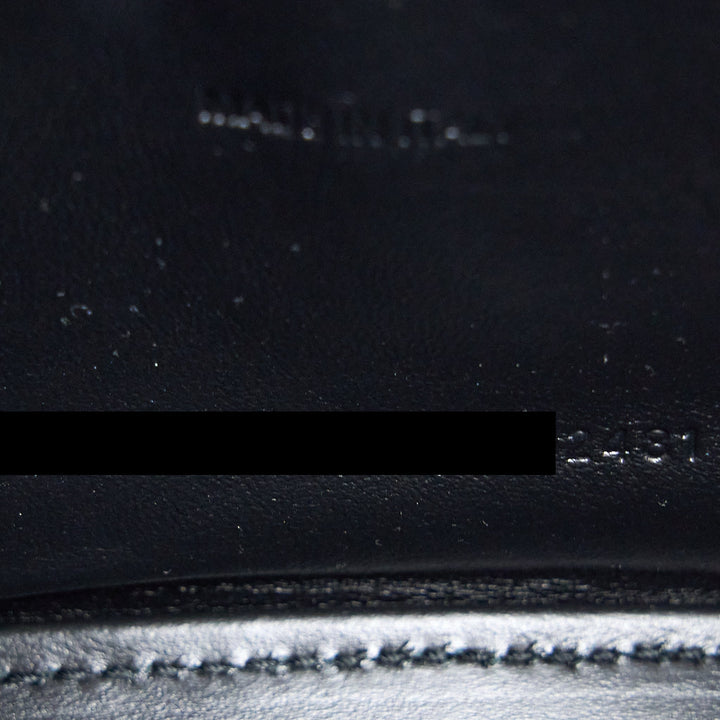 Top Quality Balenciaga Hourglass XS Croc-Embossed Calfskin So Black