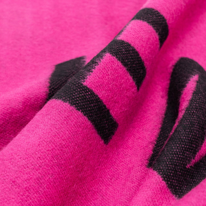 Top Quality Balenciaga 30*205cm Logo Scarf Wool Pink/ Multicolour