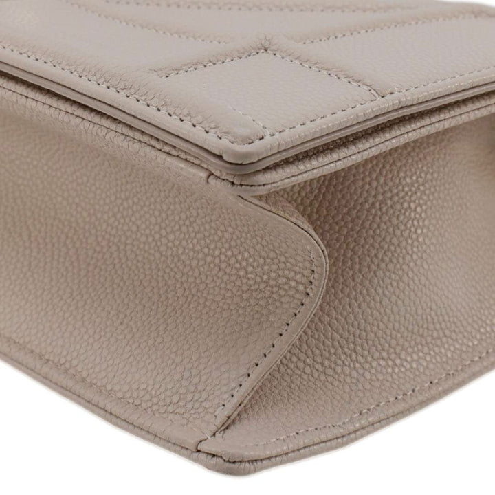 CHRISTIAN Top quality Dior Diaroma Flap Grained Calfskin Leather Crossbody Bag Light Pink