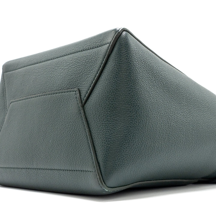 Celine Sangle bucket bag calfskin dark green