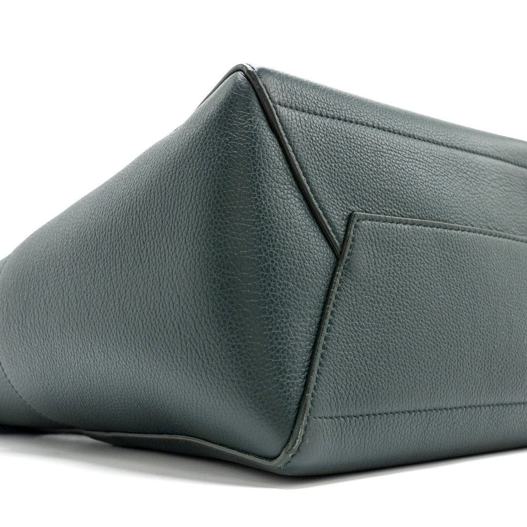Celine Sangle bucket bag calfskin dark green