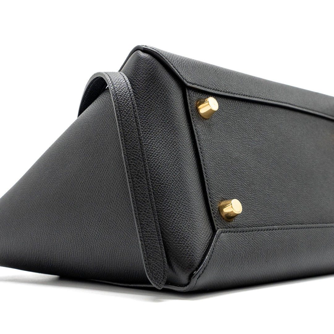 Celine mini belt bag grained calfskin black