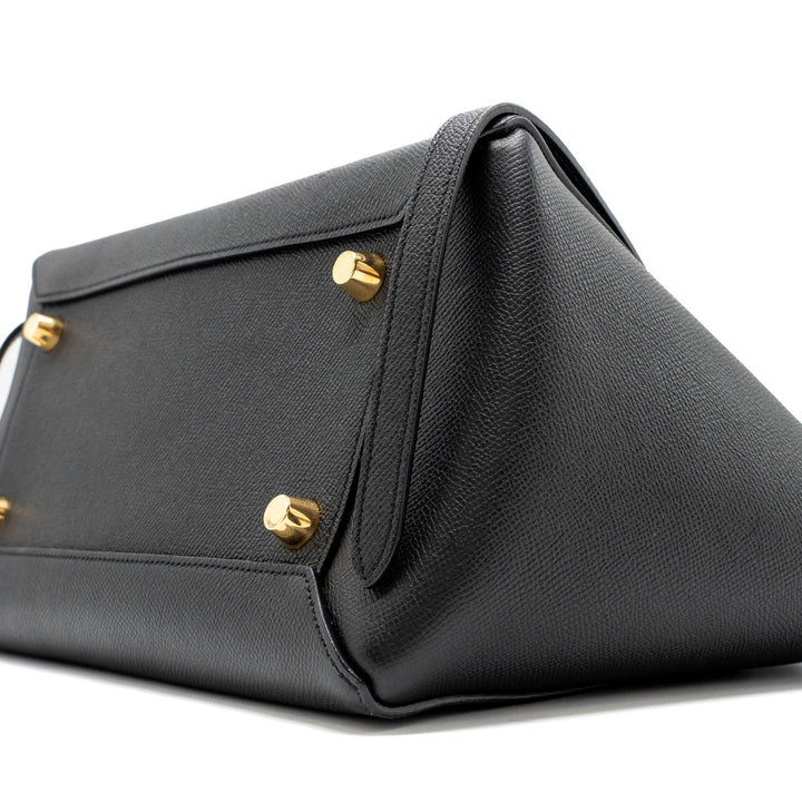 Celine mini belt bag grained calfskin black