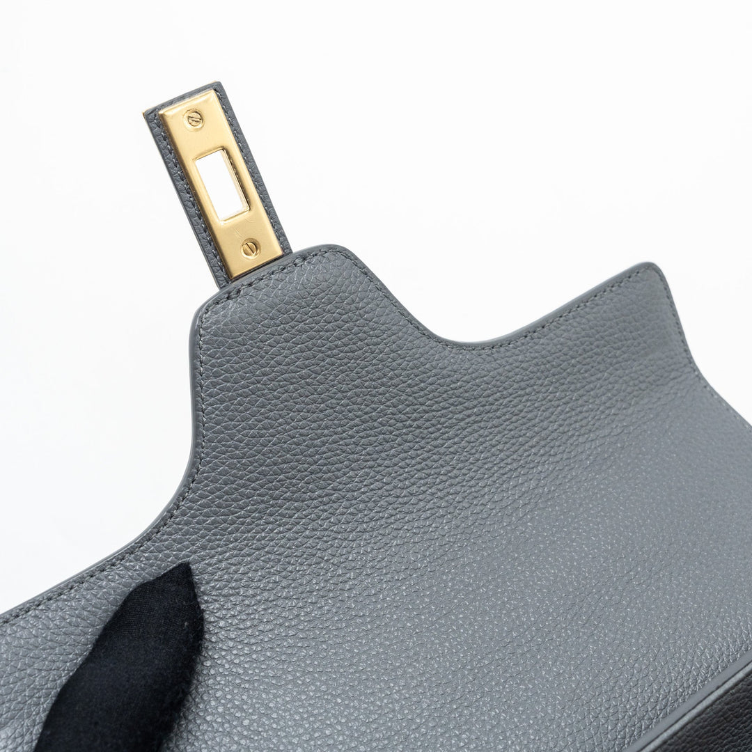 Top Quality Celine Small 16 Bag Grained Calfskin Grey