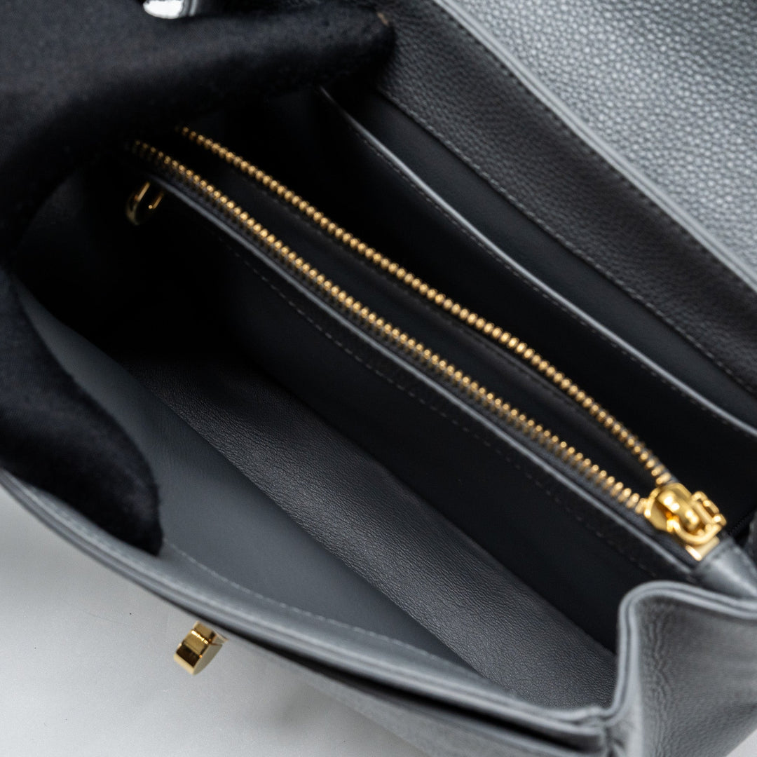 Celine Small 16 Bag Grained Calfskin Grey